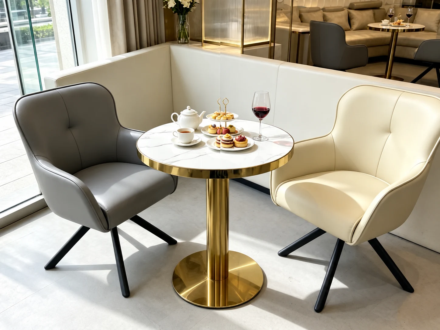 Bistro pedestal set — Cleaned product reference