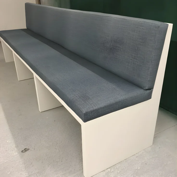 Slim upholstered banquette — Furniture reference 1