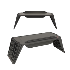 Coffee table in hand-carved wood