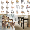Nordic Solid Wood Dining Chair - Stylish & Durable for Cafes and Restaurants