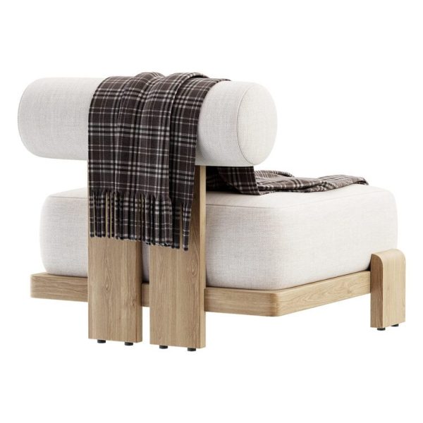 Vigo Teak Lounge Armless Chair – Stylish Comfort for Your Space