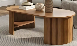 Dale Italia Solid Wood Oval Dining Table