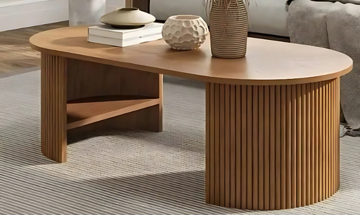 Dale Italia Solid Wood Oval Dining Table