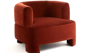 Single Red Sofa