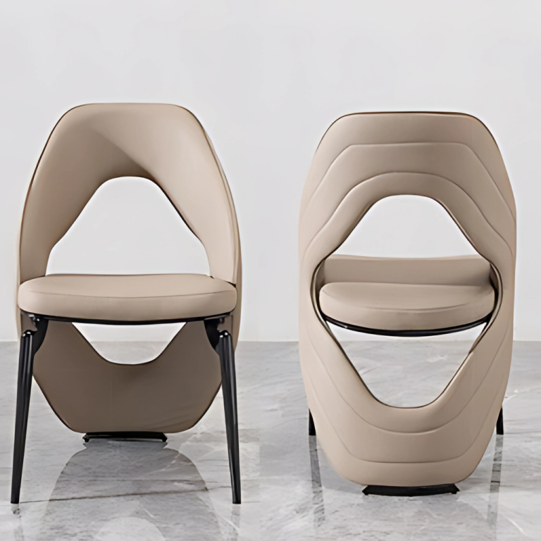 Elegant Dining Chairs with Back Cut Out for Stylish Spaces