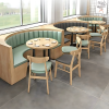 Cozy Café Booth Seating for Relaxed Dining & Socializing