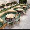 Cozy Café Booth Seating for Relaxed Dining & Socializing