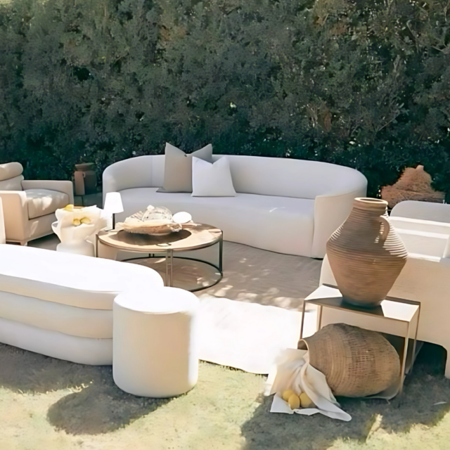 White Couch Set