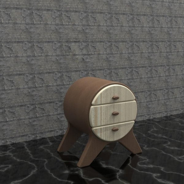 Chic Elegant Round Luxury Nightstand for Stylish Bedrooms