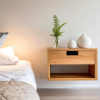 Wall-Mounted Bedside Drawer for Stylish Space-Saving Storage