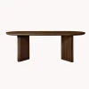 Dale Italia Solid Wood Oval Dining Table