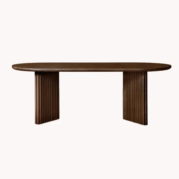 Dale Italia Solid Wood Oval Dining Table
