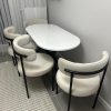 Wooden round or Oval dining table with chairs - Boston