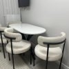 Wooden round or Oval dining table with chairs - Boston