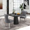 Round Dining Collection, Pedestal Dining Table with Matching Chairs Set
