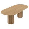 Dale Italia Solid Wood Oval Dining Table