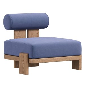 Vigo Teak Lounge Armless Chair – Stylish Comfort for Your Space