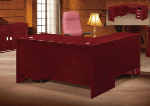 Charming L-Shaped Desk for Stylish and Efficient Workspace