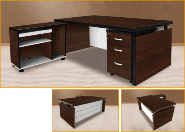 Sleek Modern Cluster Desk for a Stylish Workspace Environment