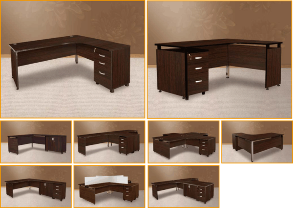 L-shaped desk