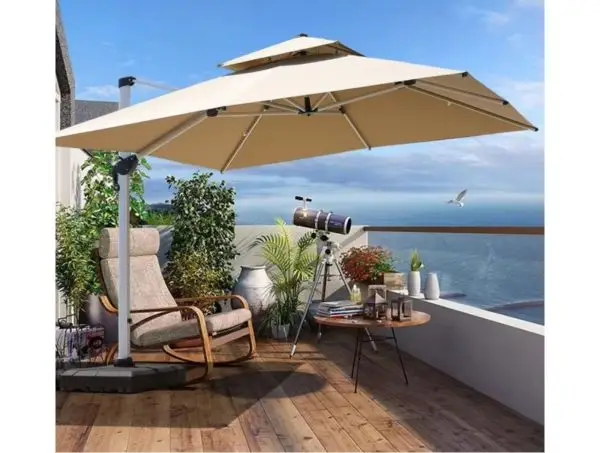 Large Outdoor Umbrella for Stylish Sun Protection and Shade