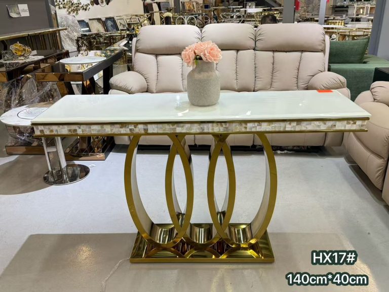 Elegant Heavy Marbled Top Coffee and Lounge Table