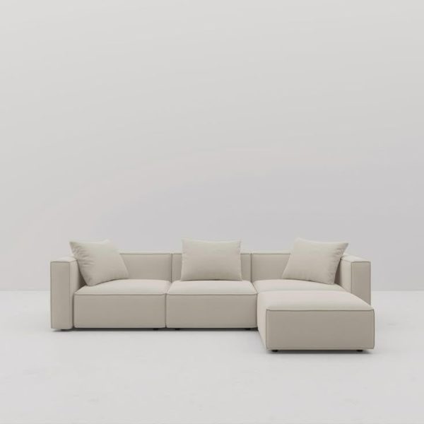 Elegant Haven Cream Sectional for Ultimate Comfort and Style