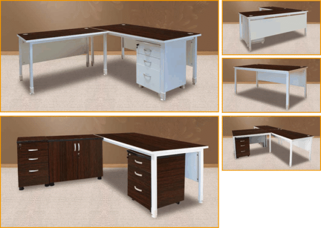 Sleek Modern Desk with Sturdy Metal Legs for Every Workspace