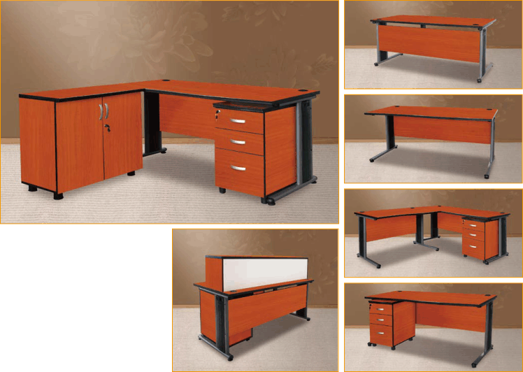 Sleek Modern Office Desk with Sturdy Metal Legs for Your Workspace