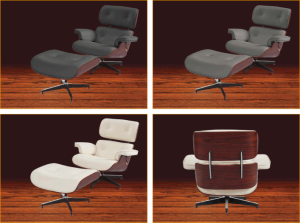 Eames Leather Leisure Chair with Footstool – Timeless Comfort