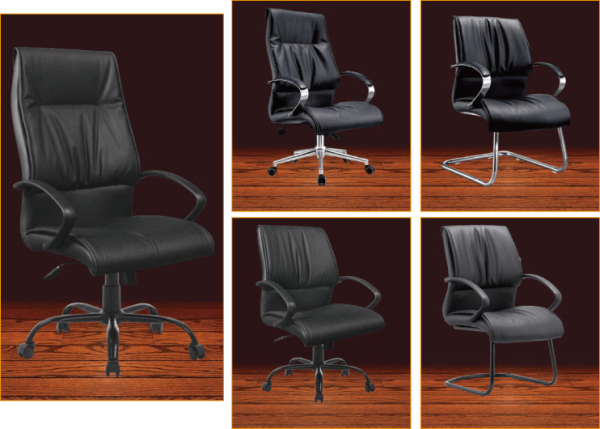 Sleek High Black PU Leather Chair for Modern Comfort and Style