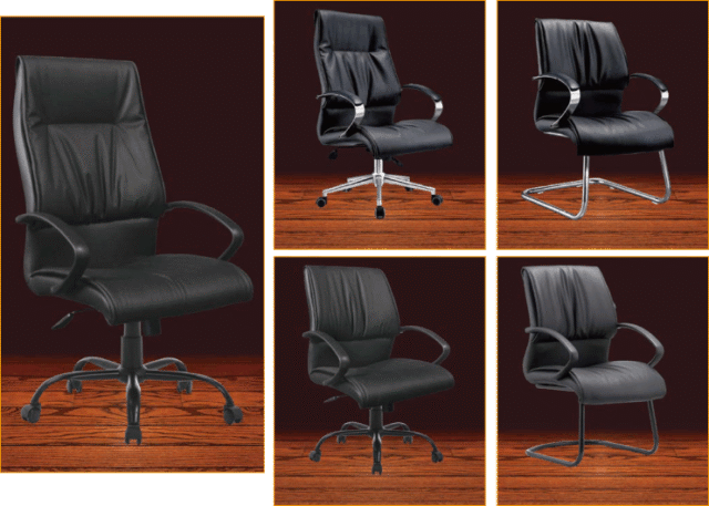 Sleek High Black PU Leather Chair for Modern Comfort and Style