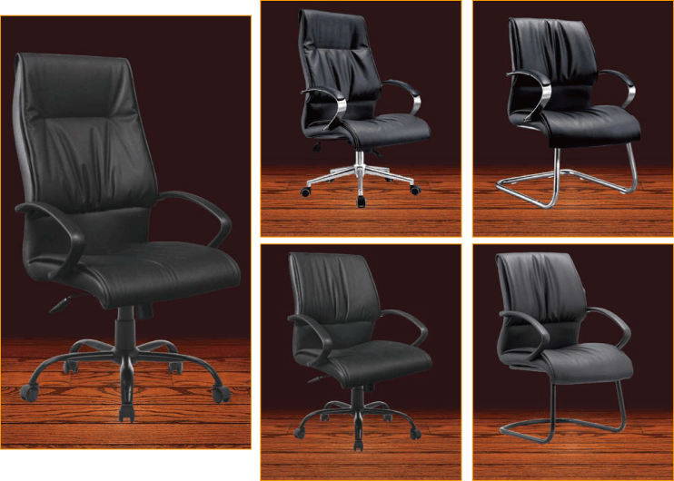 Sleek High Black PU Leather Chair for Modern Comfort and Style