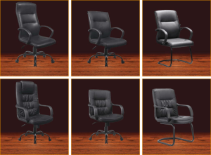 Sleek Black PU Leather Chair for Modern Home Elegance