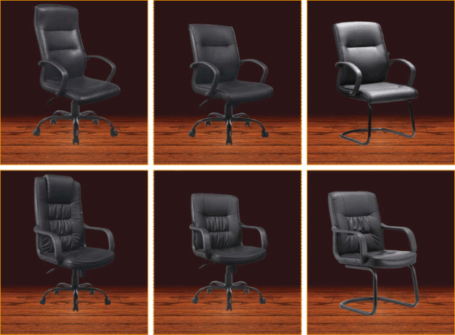 Sleek Black PU Leather Chair for Modern Home Elegance