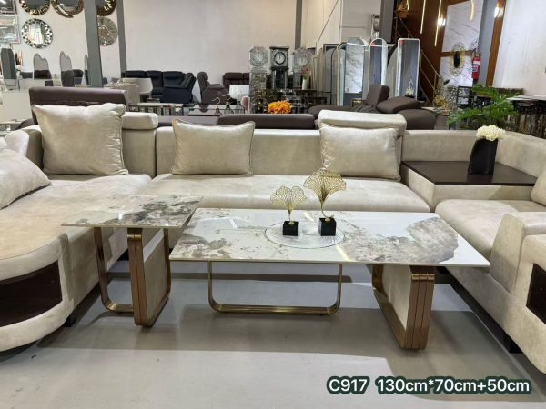 The Verona Marble Nesting Table Set
