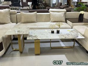 The Verona Marble Nesting Table Set
