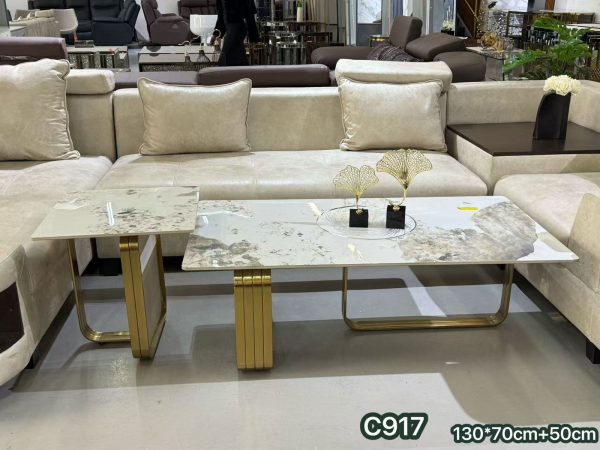 The Verona Marble Nesting Table Set