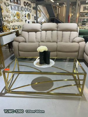 The Celeste Gold Wave Coffee Table