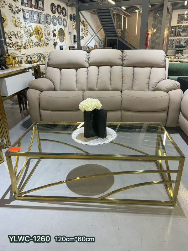 The Celeste Gold Wave Coffee Table