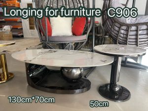 Luxe Marble Coffee Table Set