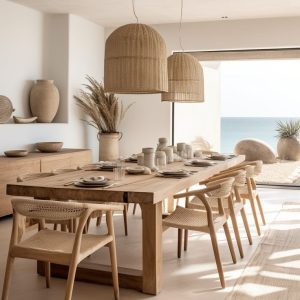 Coastal Luxe Dining Set: Elevate Your Dining Experience Today!