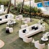 Outdoor Event Lounge Furniture Set – White Sofas & Chairs Collection