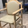 Wooden High Chair with Cushioned Seat & Footrest