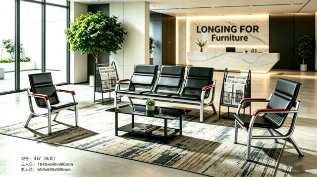Readily available office sofa model 300460 from Tranquil