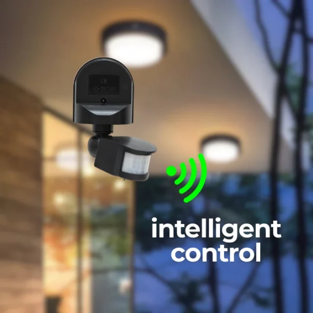 Eurolux CO149 1200w Infrared Motion Sensor Black