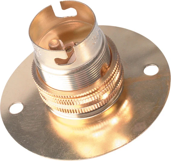 Eurolux CO22BR Lampholder B22 Brass 63mm Batten