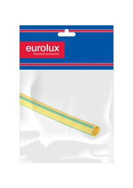 Eurolux EA102 Heat Shrink 9.5mm Grn/Yell. 1m · Green/Yellow