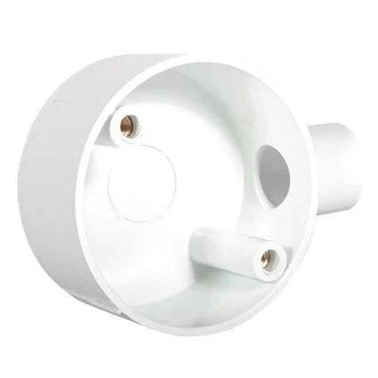 Eurolux EA125 PVC Junction Box 1 Way 20mm Single Pack · White