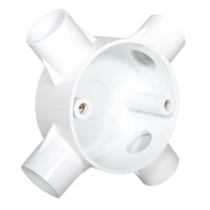 Eurolux EA128 PVC Box 4 Way 20mm Single Pack · White